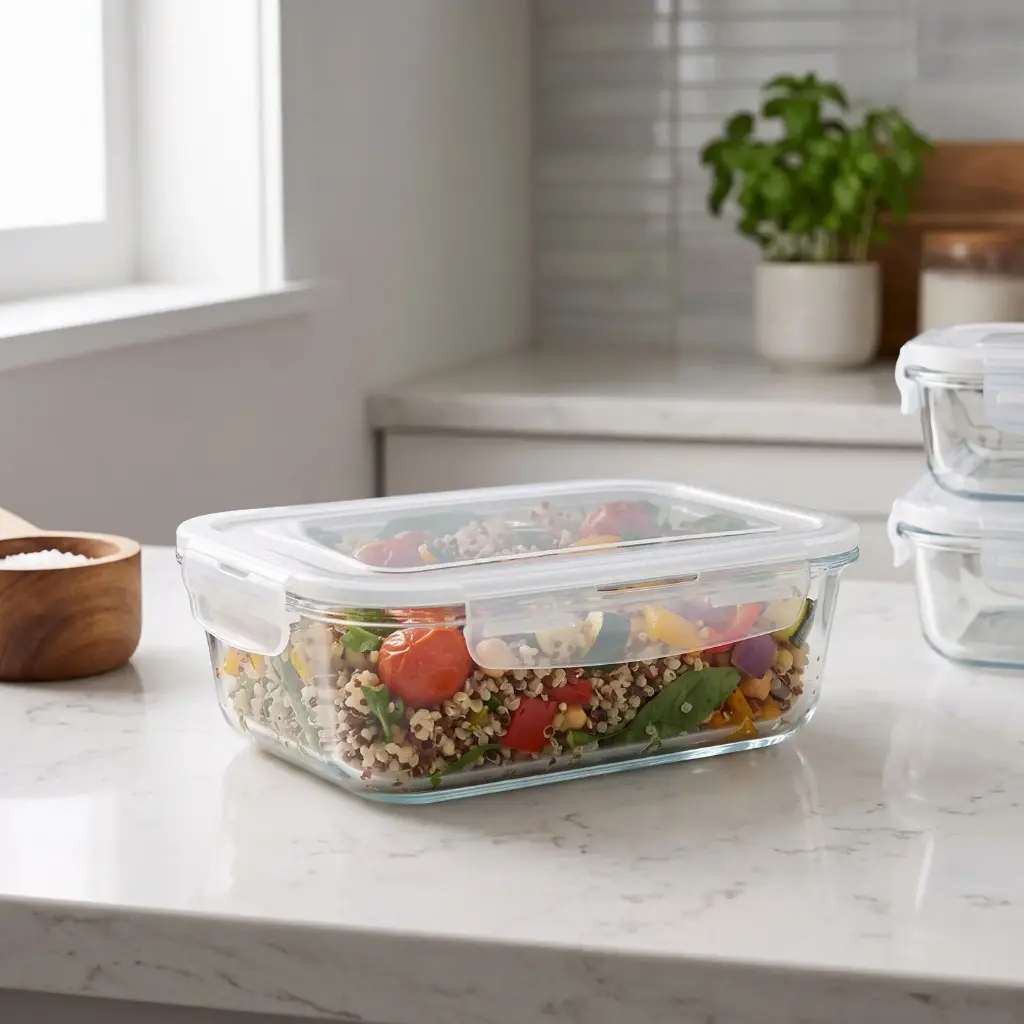 360 HOME GLASS CONTAINER 175*62MM 620ML BXW-102
