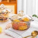 360 HOME GLASS GOLD PLATED POT 900ML Q8808-1