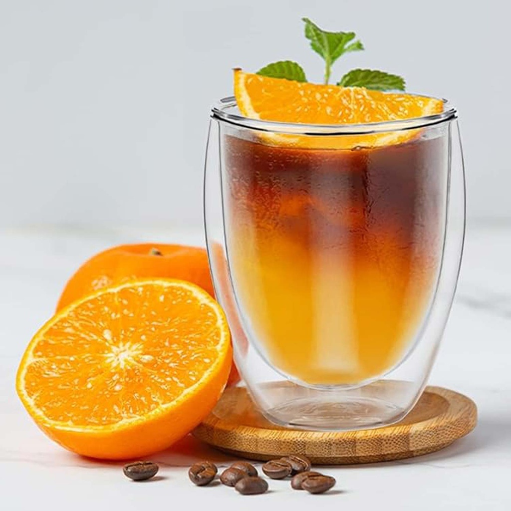 360 HOME GLASS DOUBLE WALL CUP 350ML