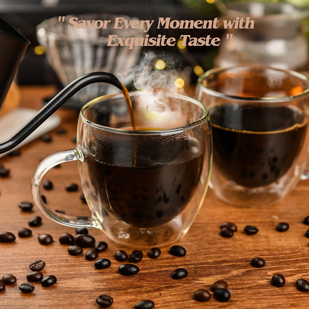 360 HOME GLASS DOUBLE LAYER WITH HANDLE 150ML