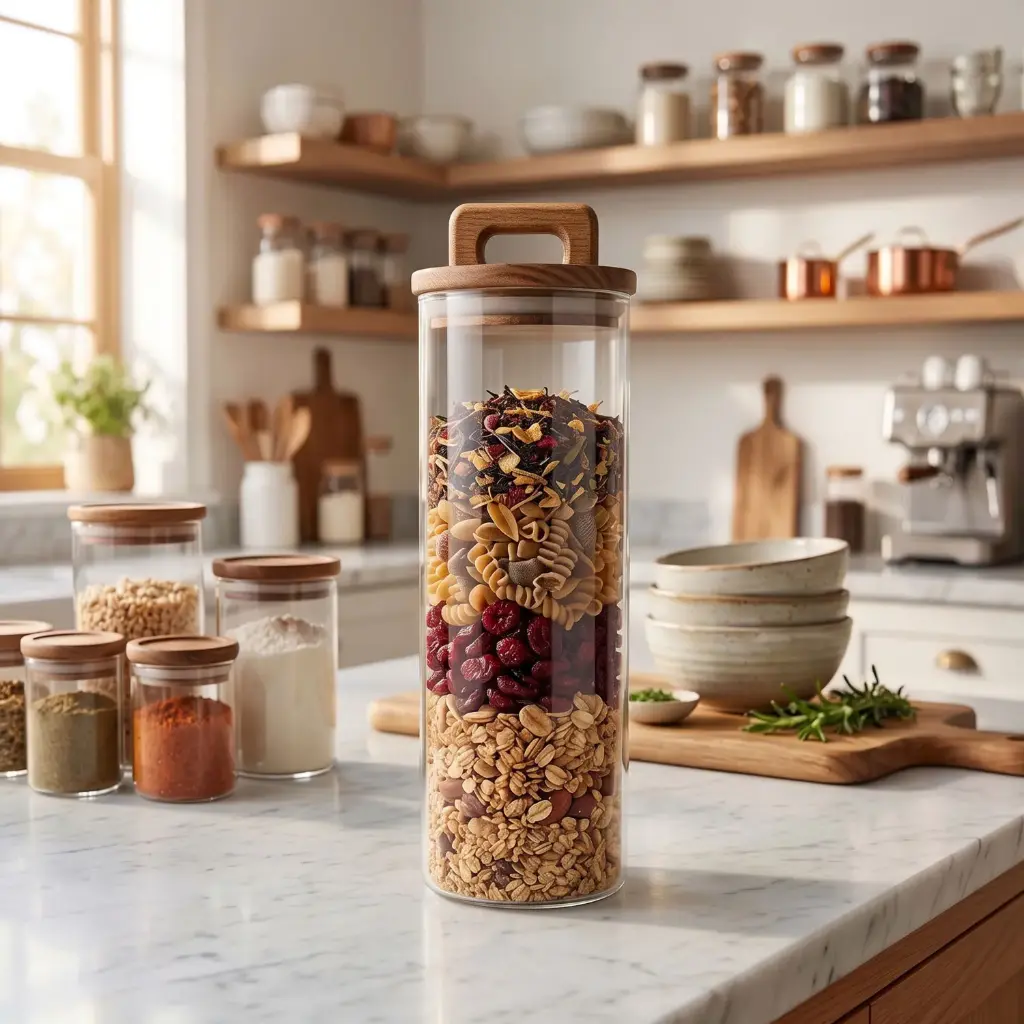 360 HOME GLASS CONTAINER 100*300