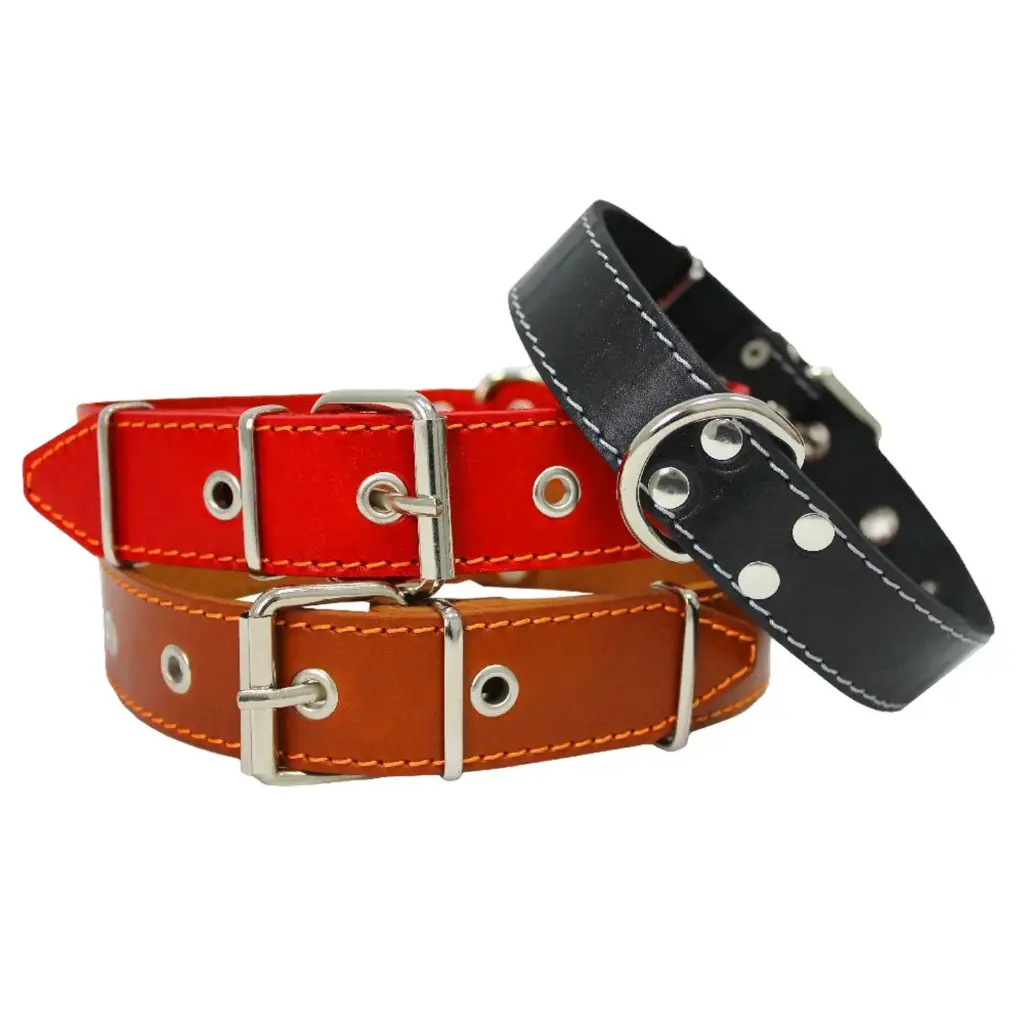 360 PET Leather Dog Collar, Heavy Duty 1.5*38CM