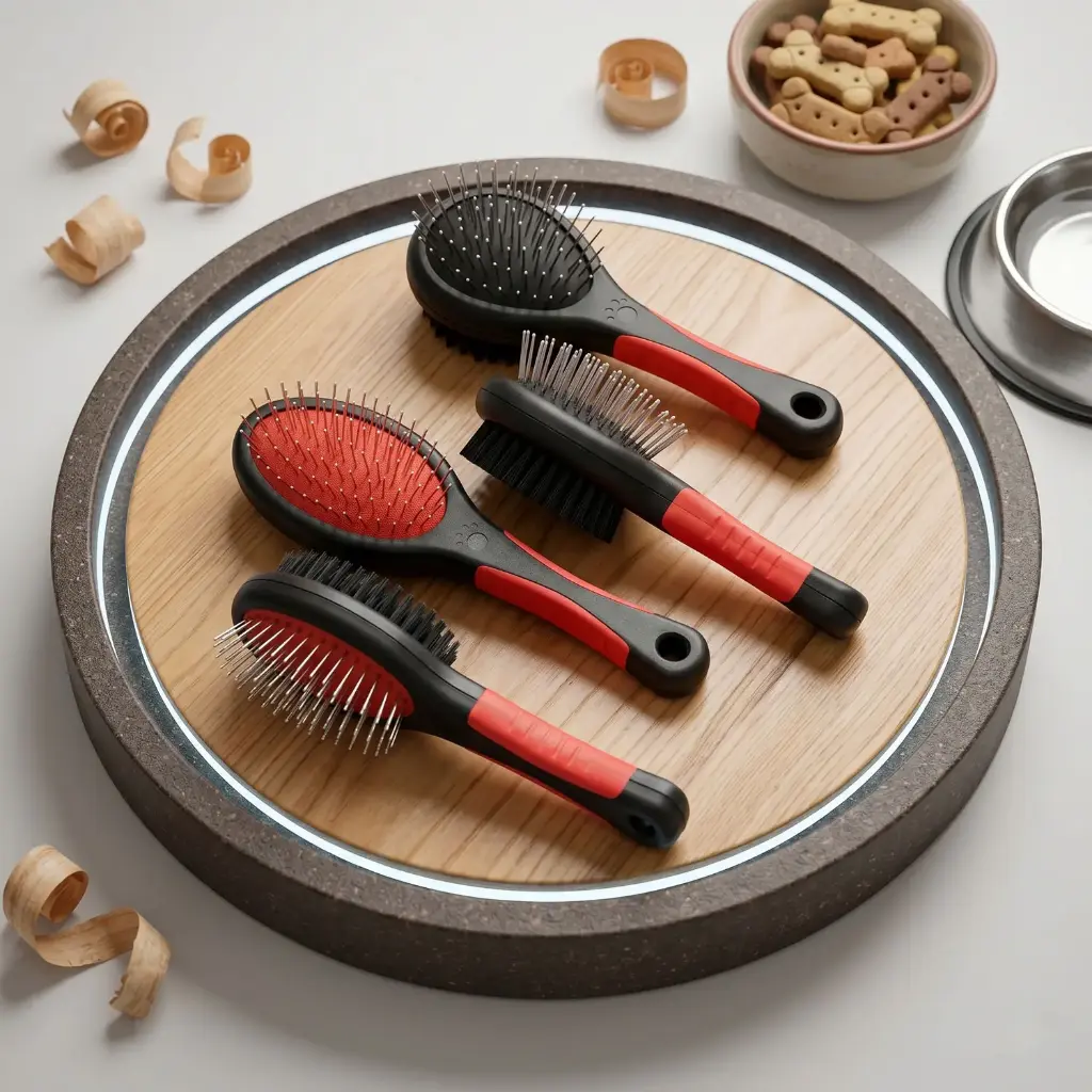 360 PET Pin and Bristle Combo Brush 17.5*6.5