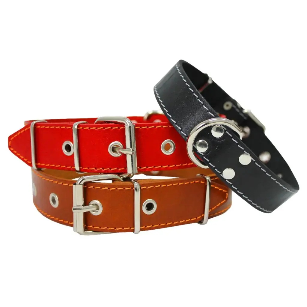 360 PET Leather Dog Collar, Heavy Duty 2.5*50CM