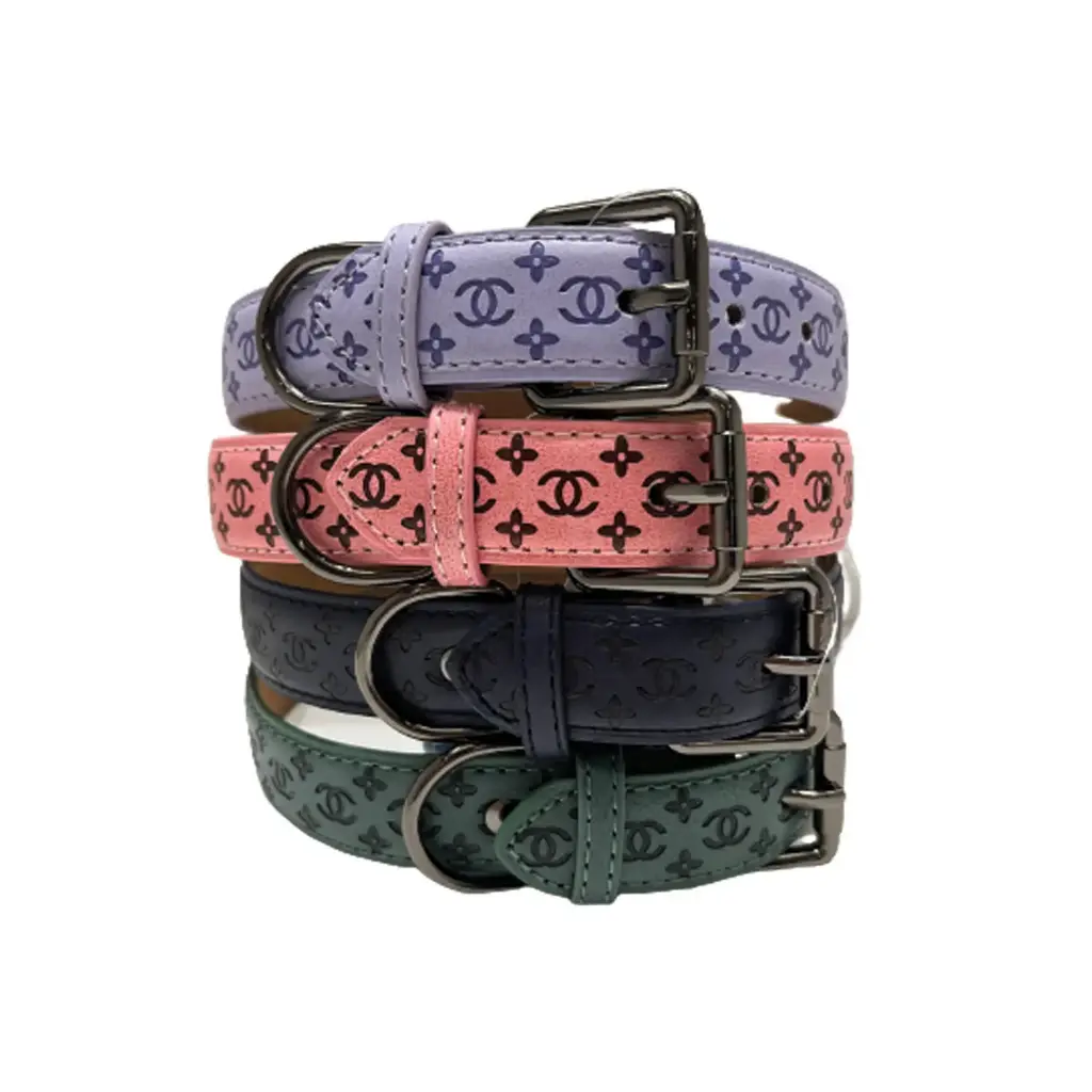 360 PET Leather Dog Collar, Heavy Duty 2.0*46CM