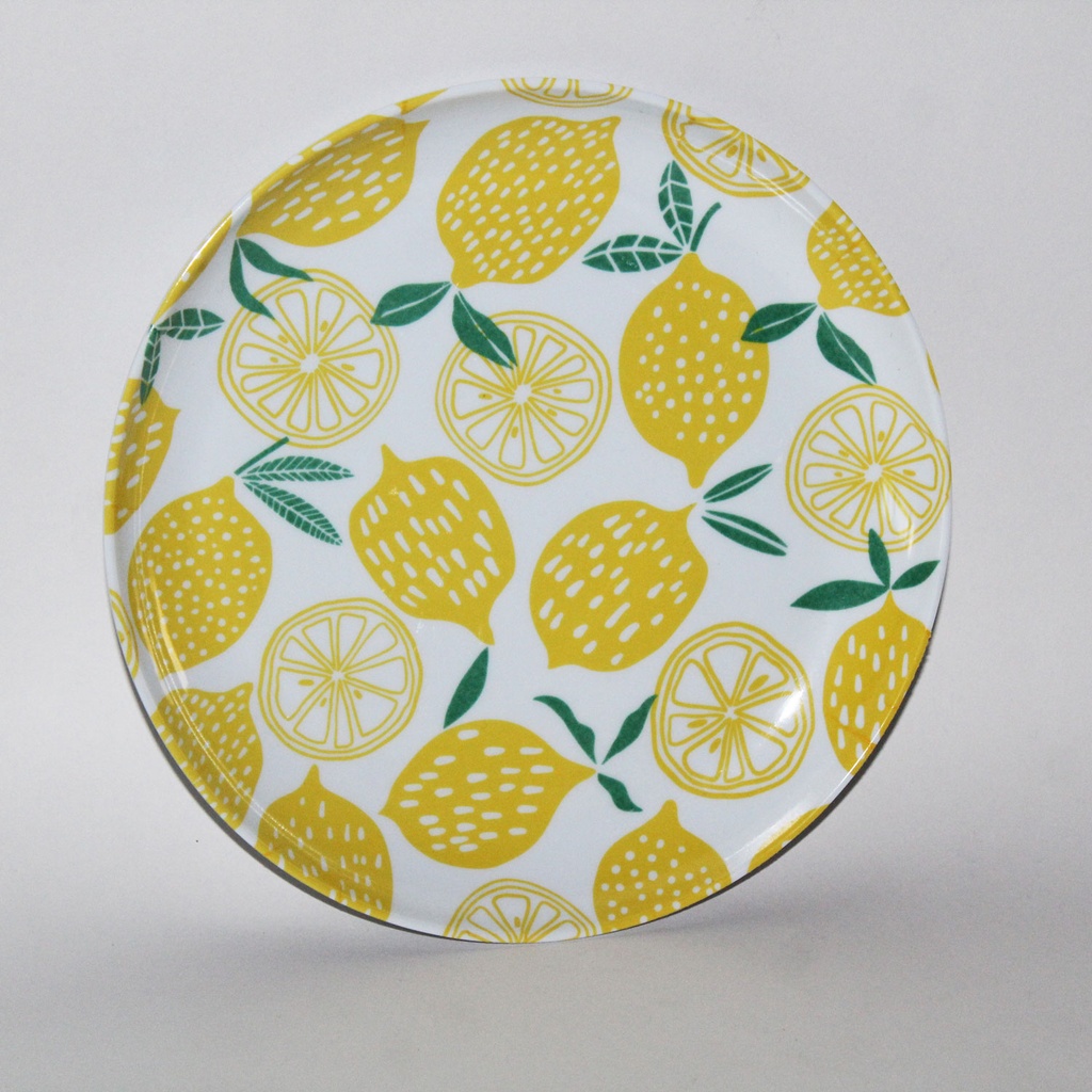 8" PLATE8" PLATE 360 HOME MELAMINE PRINTED YELLOW