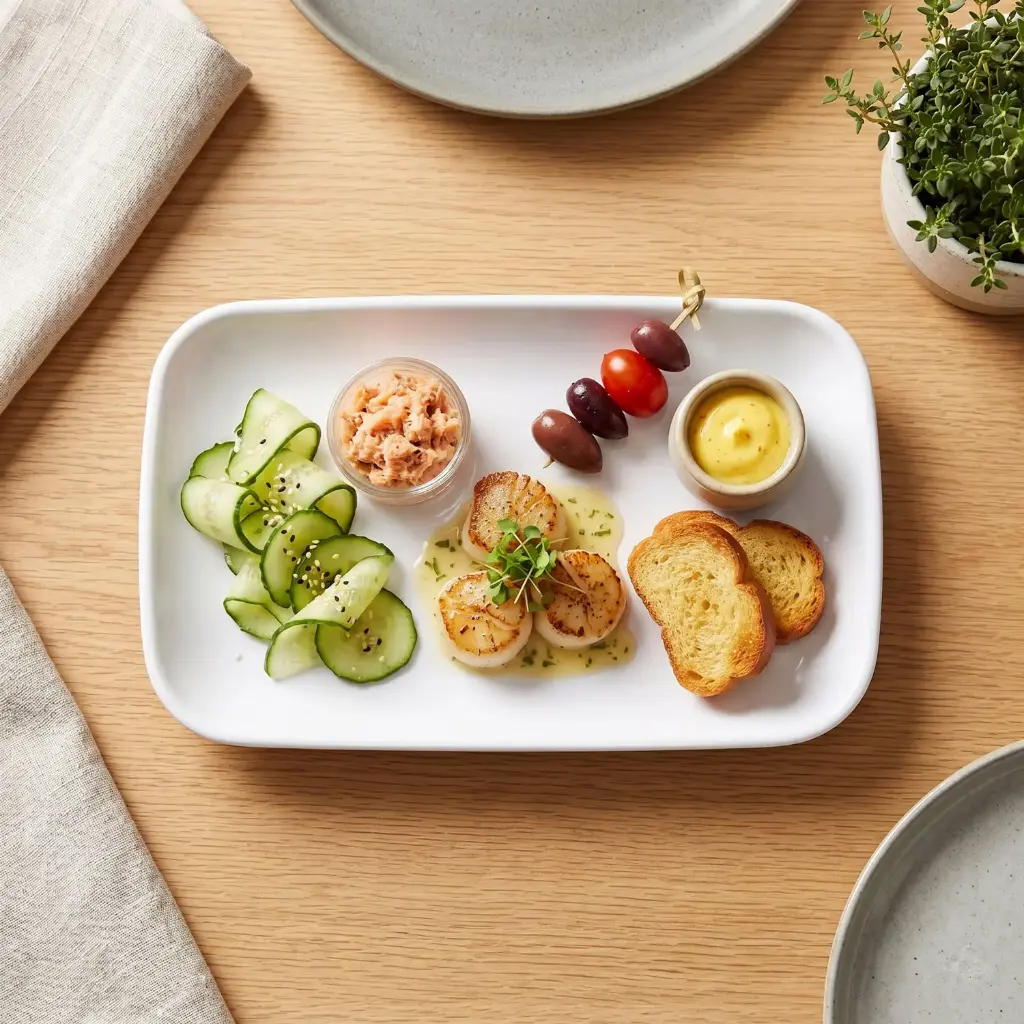 9.6" bowl 360 HOME MELAMINE WHITE RECTANGULAR BOWL