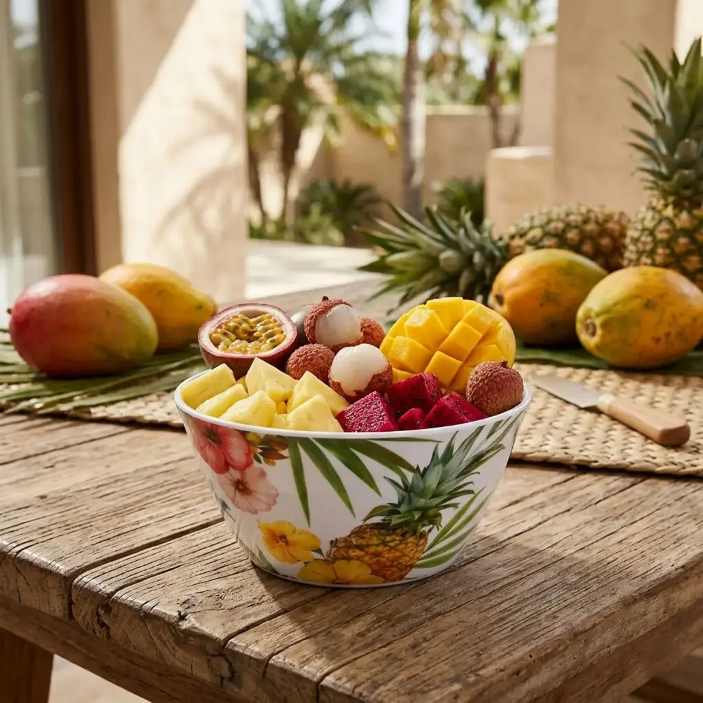 4.2" BOWL 360 HOME MELAMINE PRINTED TROPICAL DESIG