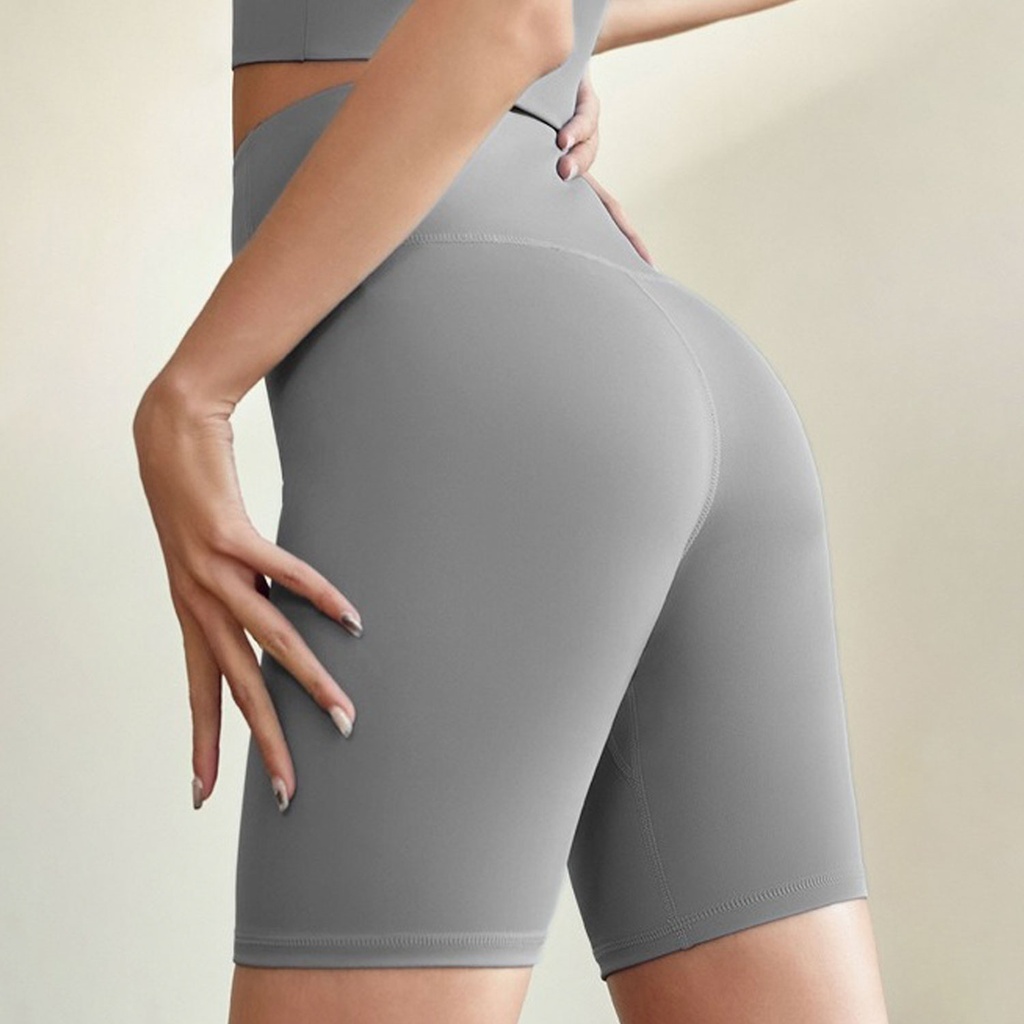 360 COTTON SPORTS BIKER SHORTS GREY SPANDEX