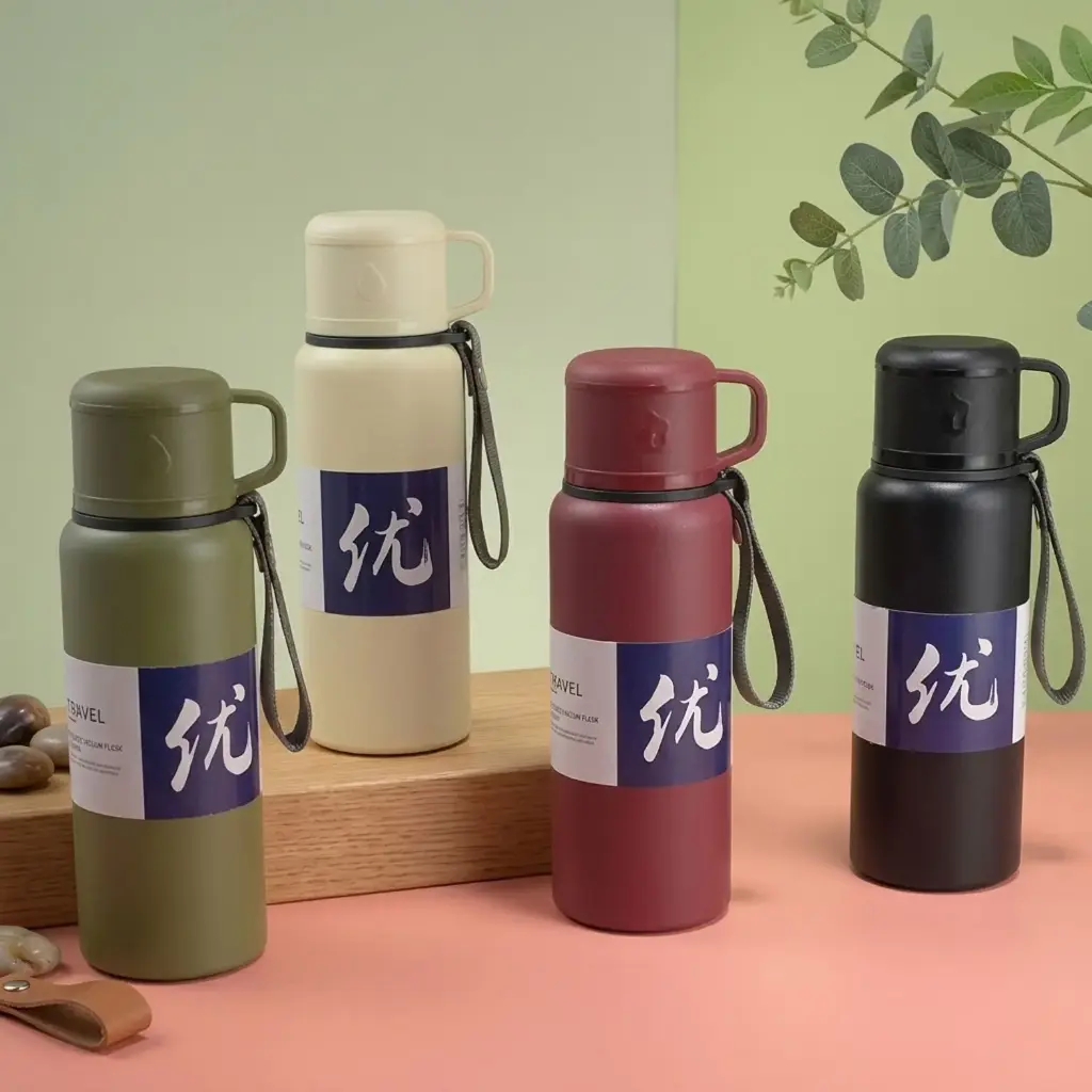 360 HOME BOTTLE +CUP VACUUM WATER 600ML