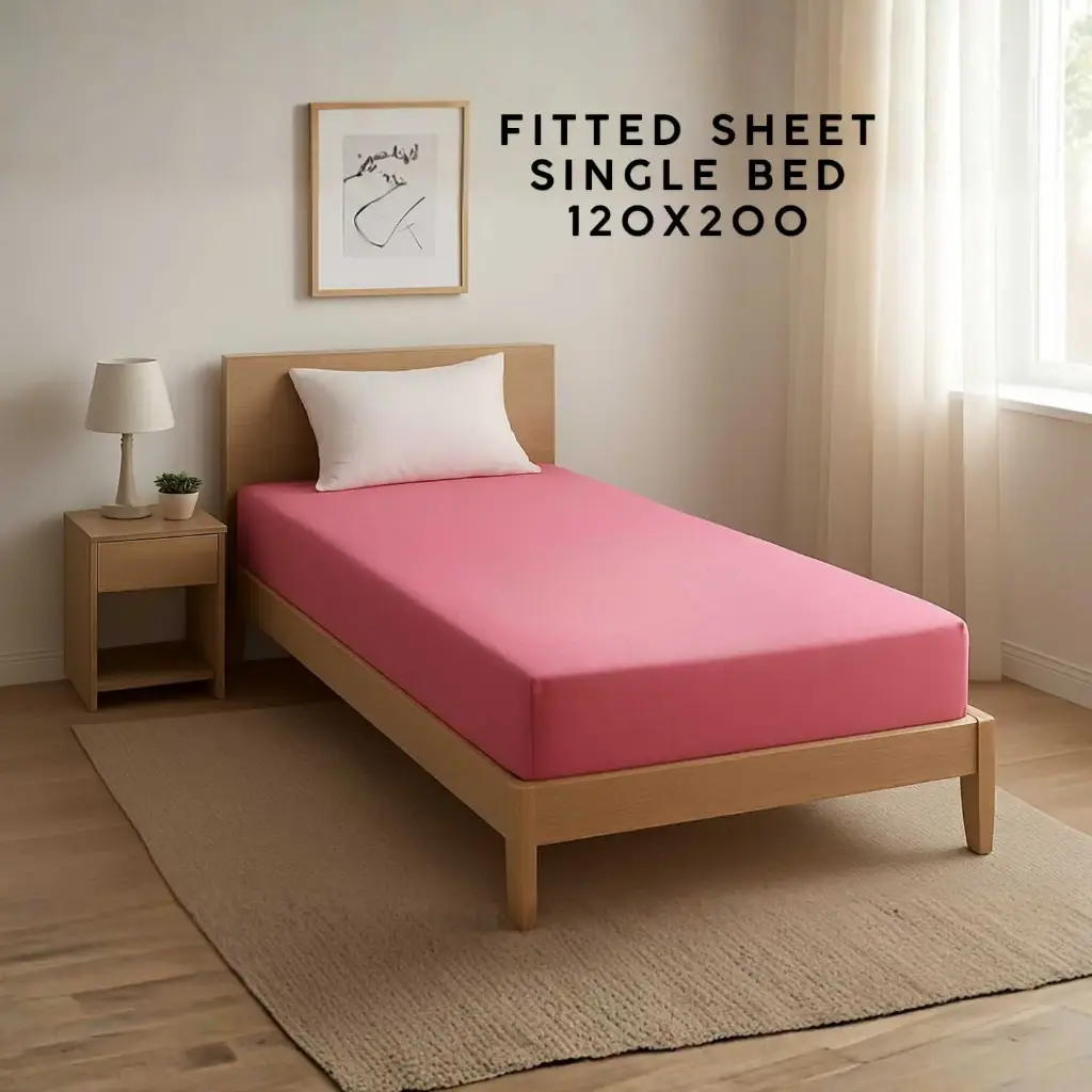 360 HOME FITTED SHEET SINGLE FLAMINGO