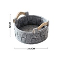360 HOME BASKET WITH WOODEN HANDLE 12*21.5