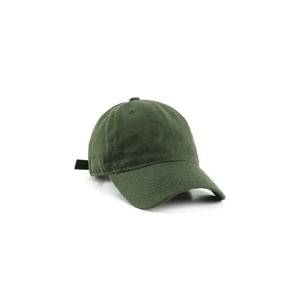 360 COTTON BASEBALL CAP PLAIN MILITAIRE