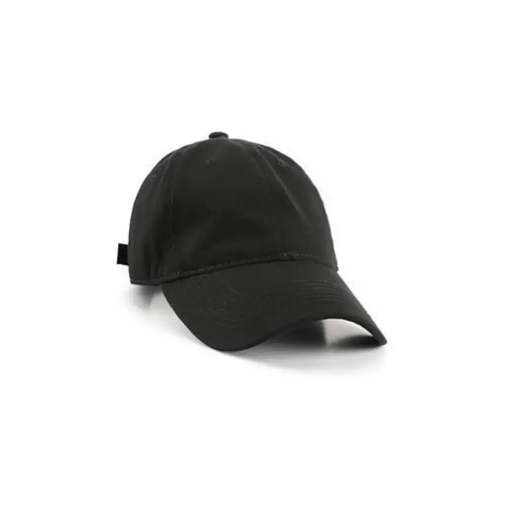 360 COTTON BASEBALL CAP PLAIN BLACK