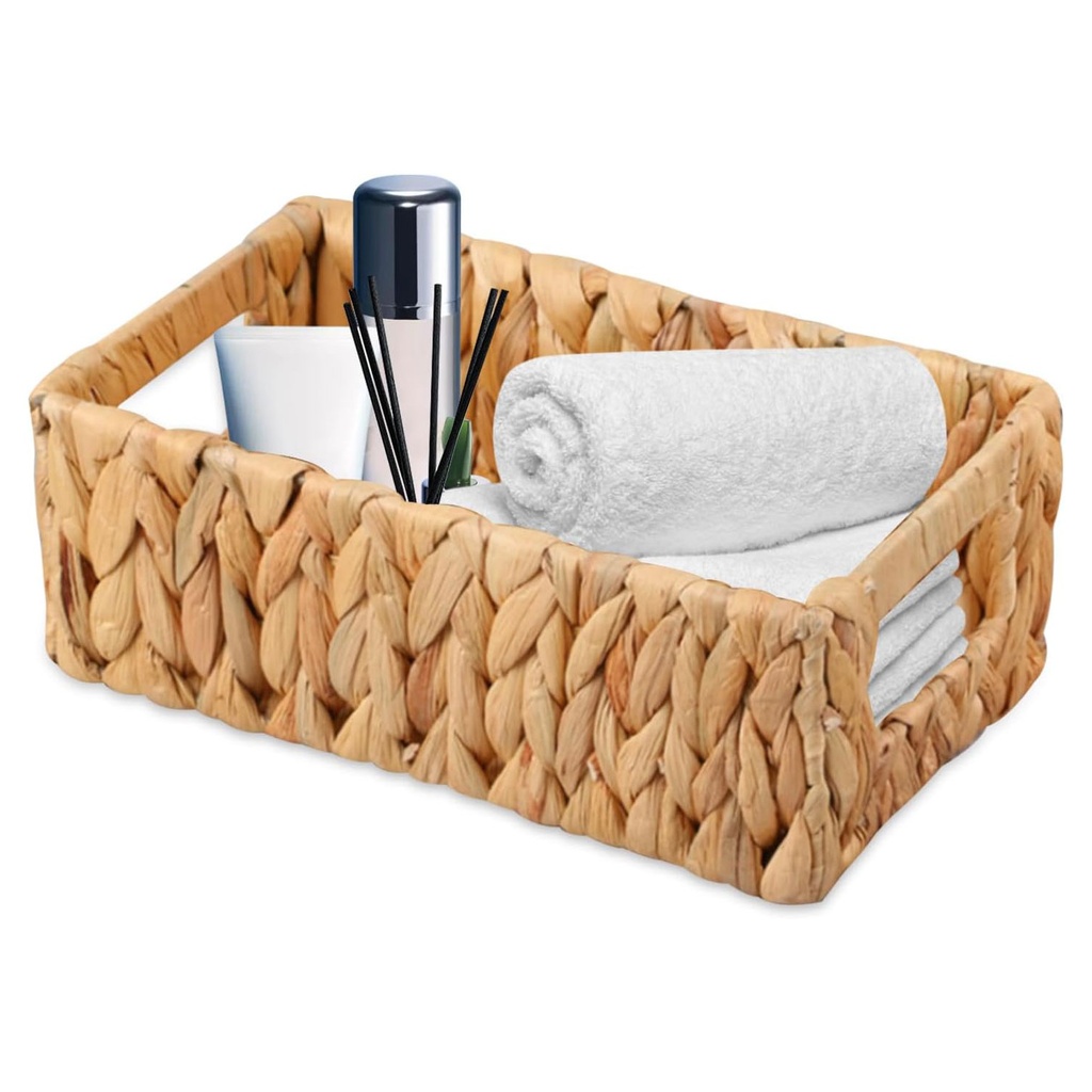 360 HOME STORAGE BASKET STRAW RECTANGLE 29X19X9CM