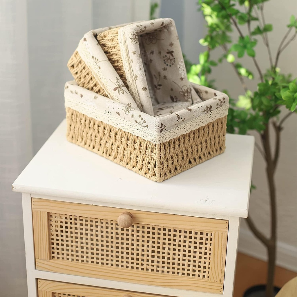 360 HOME BASKET STRAW 26X19X12+22X15X11+18X11X10C