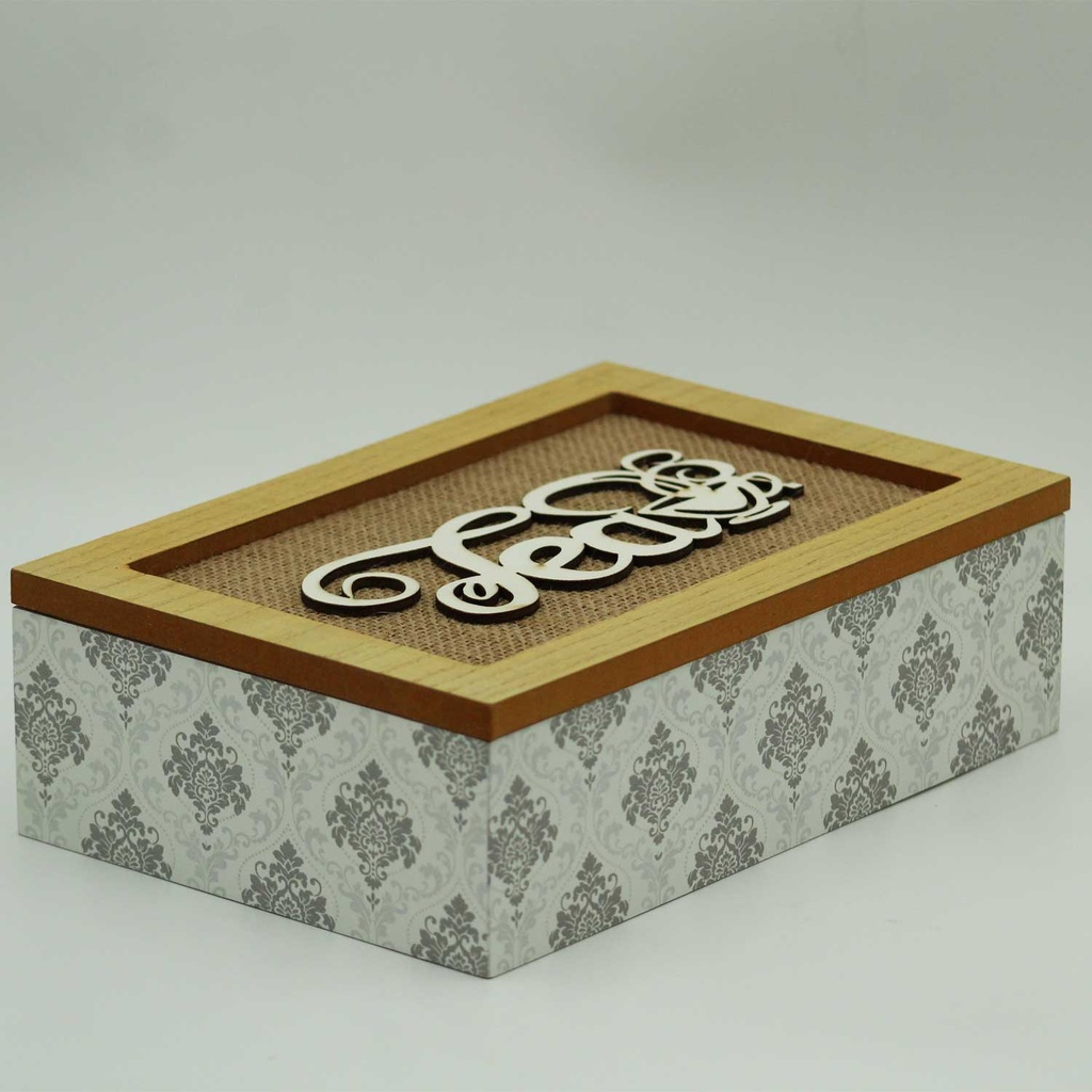 360 HOME TEA BOX WOODEN 24*16*7