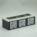 360 HOME TEA BOX WOODEN 24*8.7*7