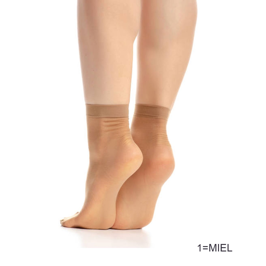 NYLON SOCKS MIEL PACK OF 3