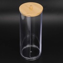360HOME CYLINDRICAL BOX PS+BAMBOO 7.5X18.8CM
