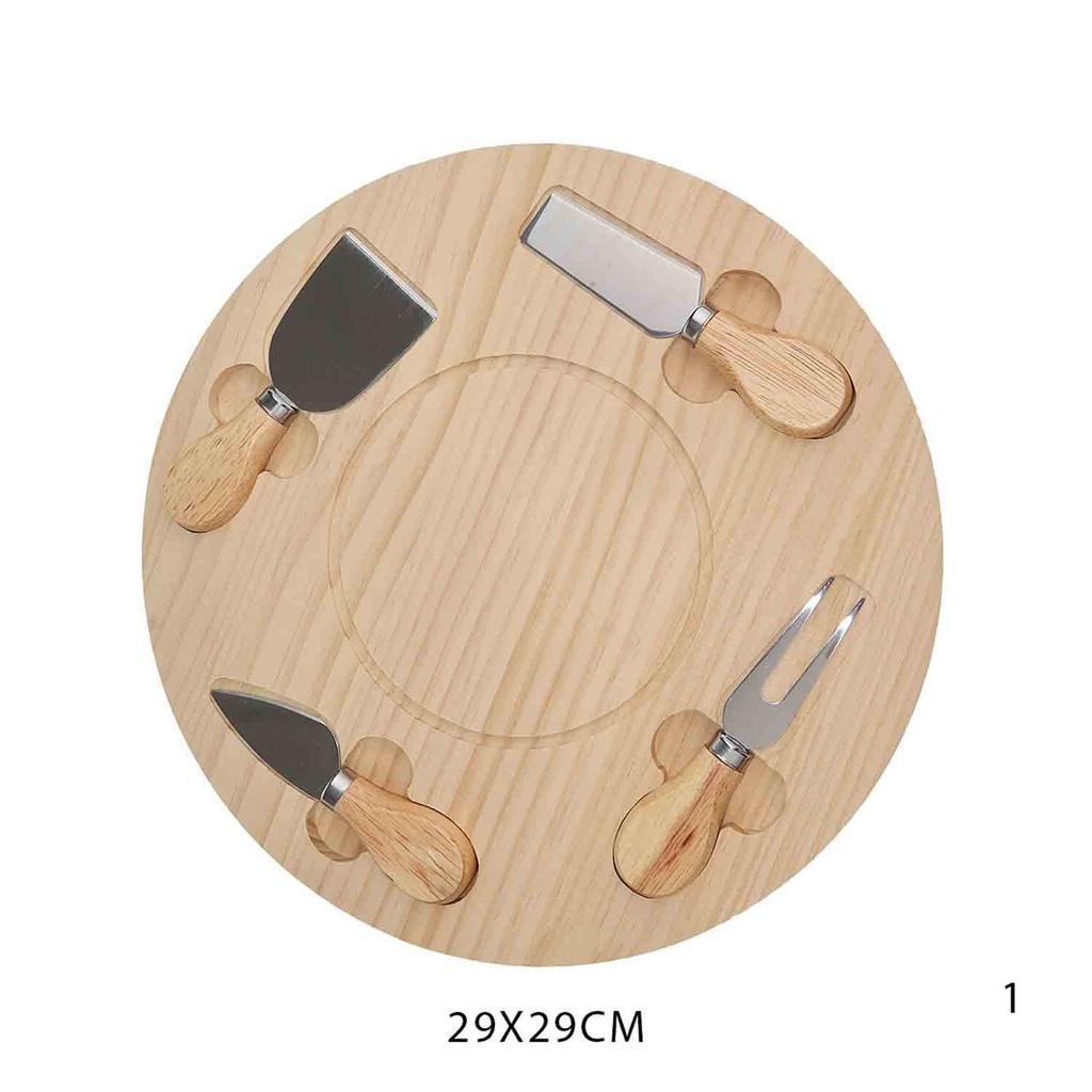 360 HOME CHEESE BOARD WOODEN 29CM