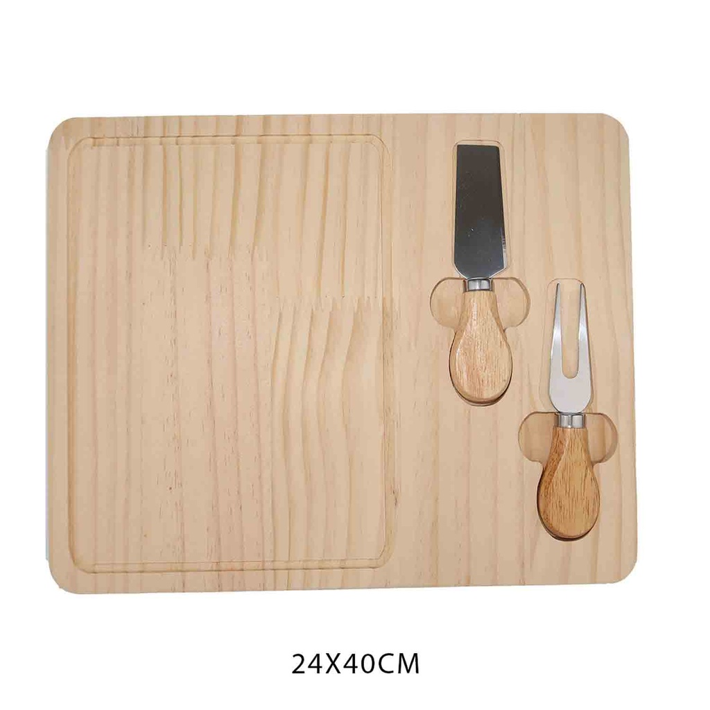 360 HOME CHEESE BOARD WOODEN 24X40