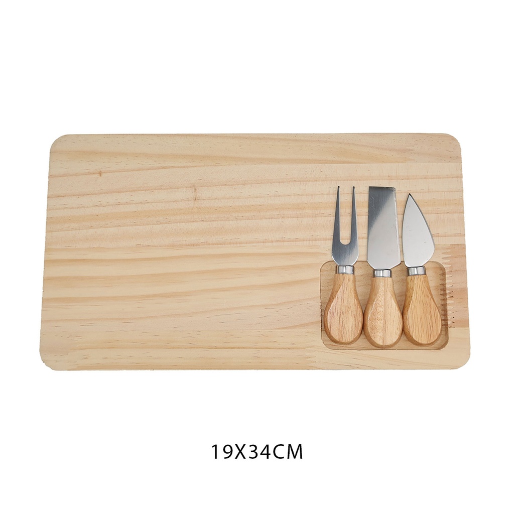 360 HOME CHEESE BOARD WOODEN 19X34
