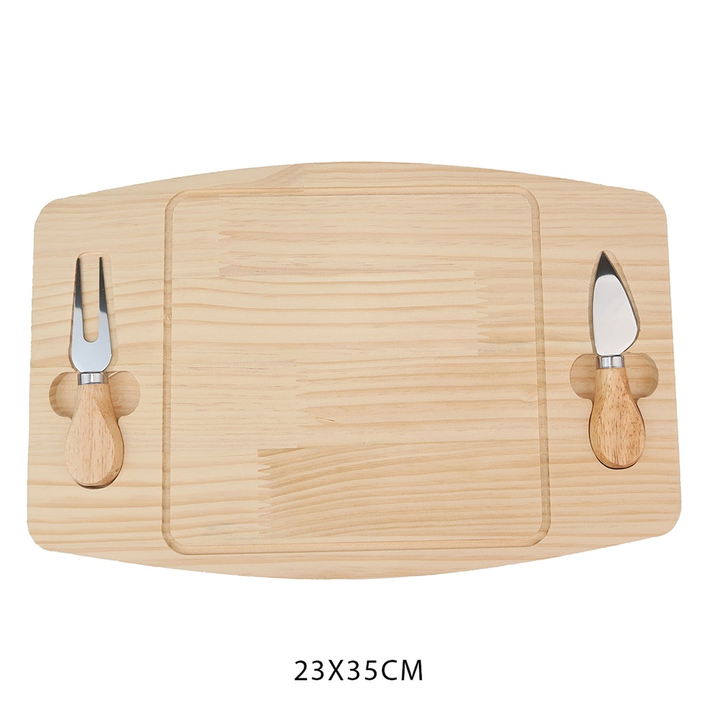 360 HOME CHEESE SERVING WOODEN TRAY 23x35