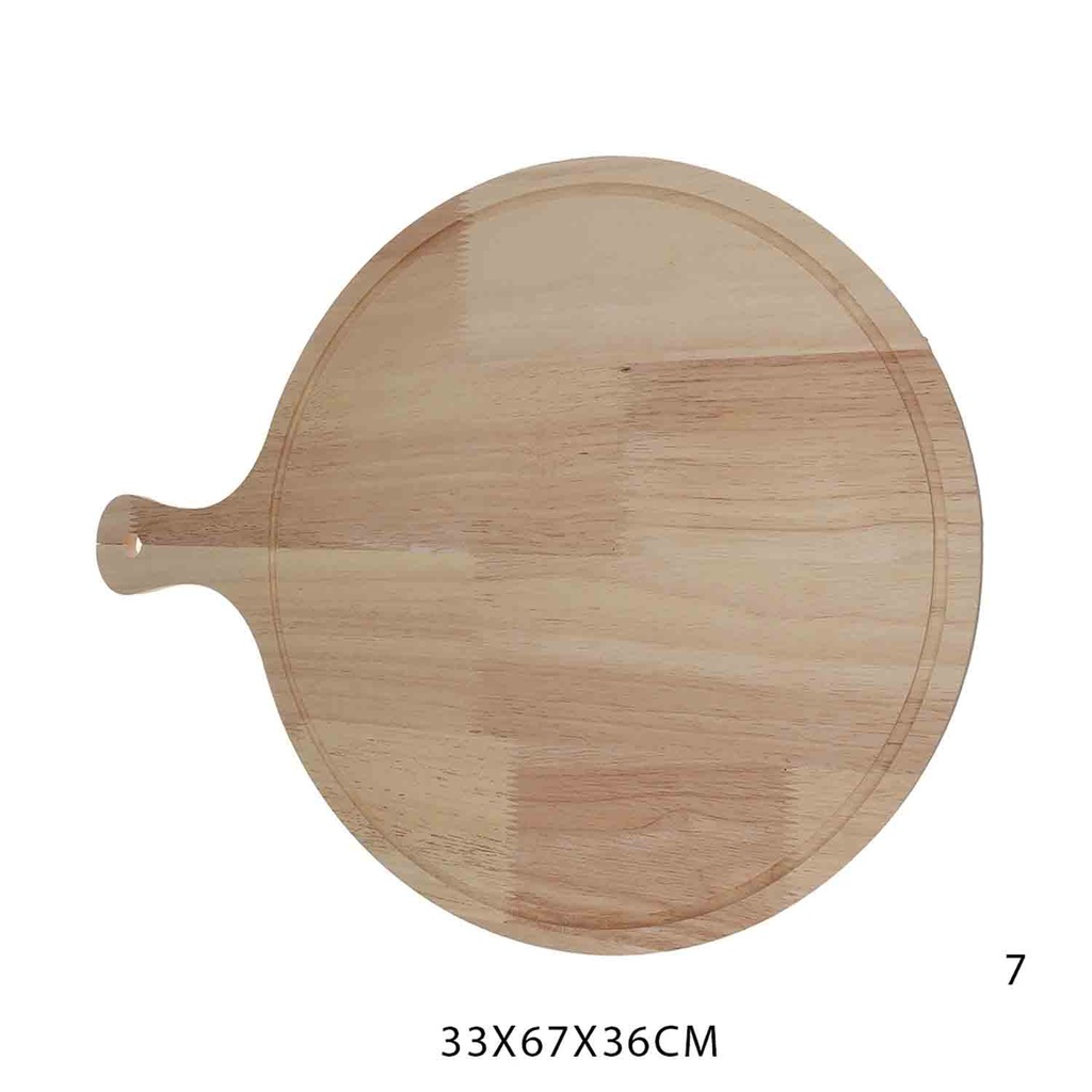 360 HOME PAN OAK PIZZA  ROUND WITH HAND 33X43X1
