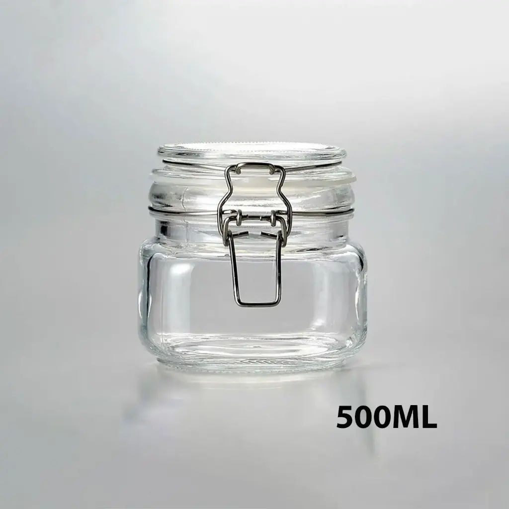 360 HOME GLASS JARS CONTAINER WITH SILICONE SEAL