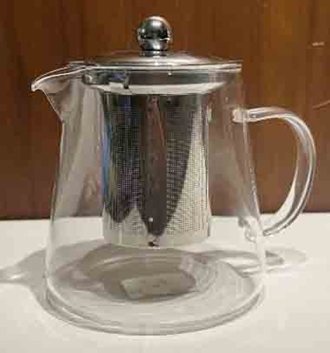 360 HOME GLASS WATER KETTLE 550ML TRIANGLE SHAPE