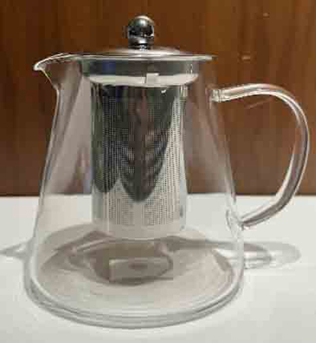 360 HOME GLASS WATER KETTLE 750ML TRIANGLE SHAPE