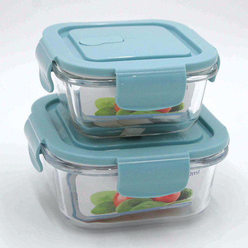 360 HOME GLASS FOOD STORAGE BOX 390ML