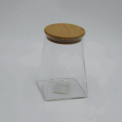 360 HOME GLASS TANK WITH BAMBOO COVER 750ML