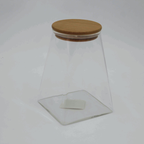 360 HOME GLASS TANK WITH BAMBOO COVER 950ML