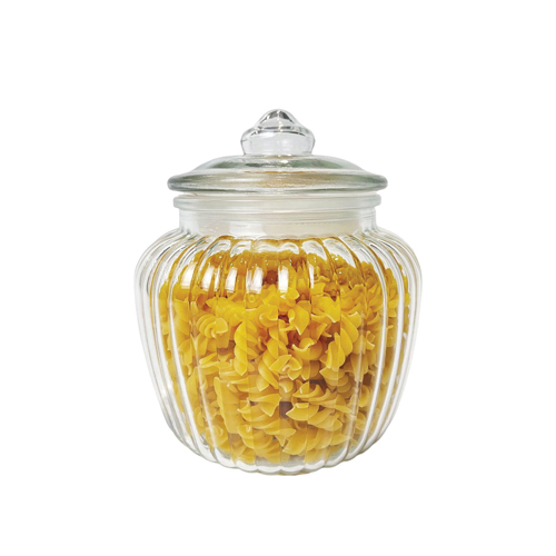 360 HOME GLASS STORAGE JAR 600ML WITH COVER