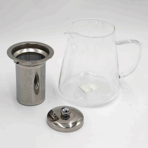 360 HOME GLASS WATER KETTLE 1300ML TRIANGLE SHAPE