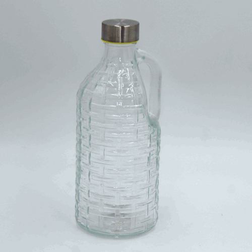 360 HOME GLASS BOTTLE 1000ML HANDLE PATTERN
