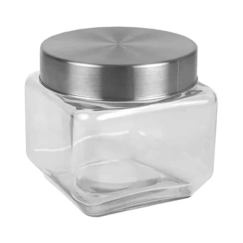 360 HOME GLASS STORAGE JAR 900ML WITH COVER