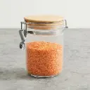 360 HOME GLASS JAR WITH COVER