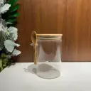 360 HOME GLASS JAR WITH COVER 10*15CM