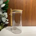 360 HOME STORAGE JAR 10*20CM CLEAR GLASS