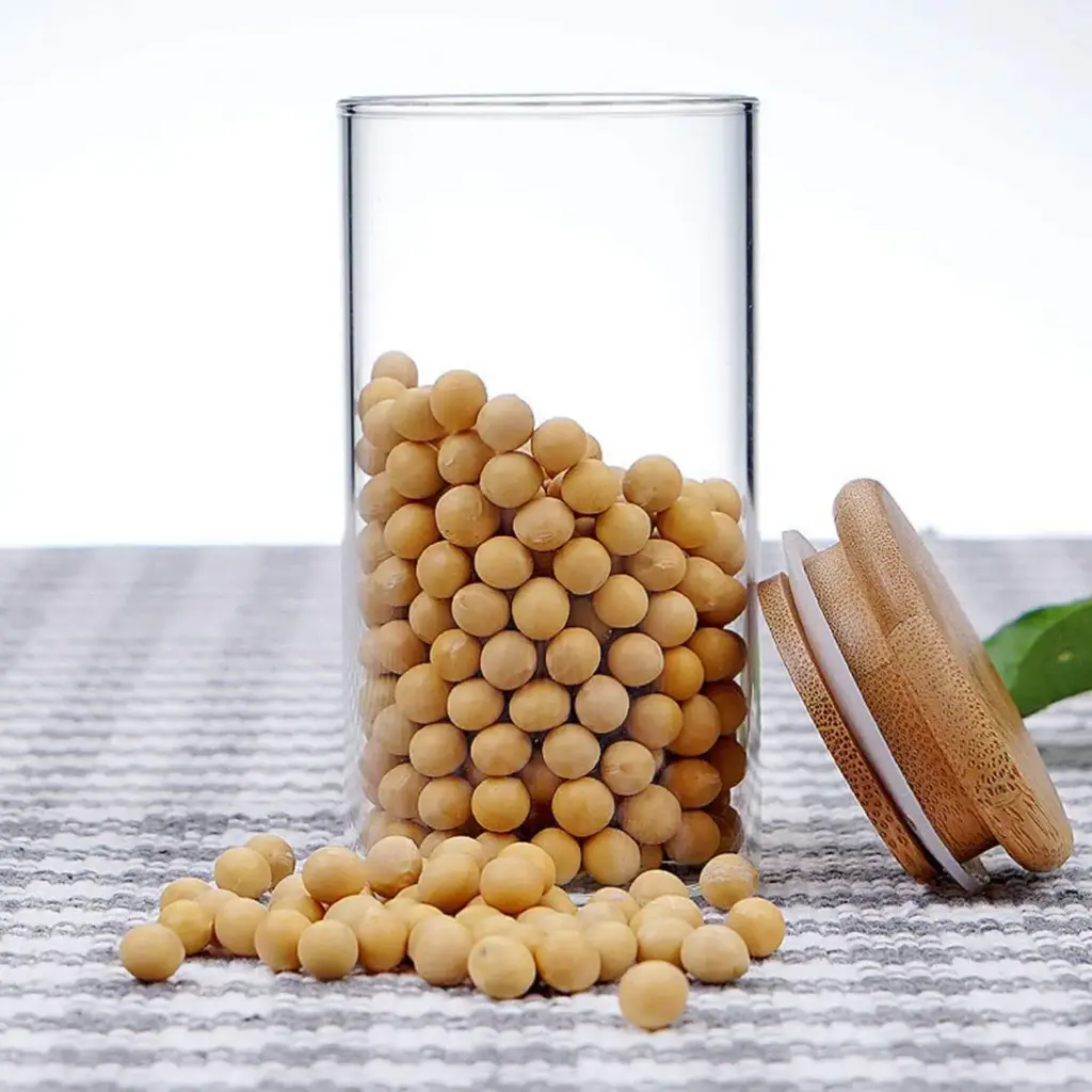 360 HOME GLASS JAR WITH COVER