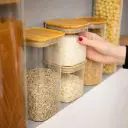 360 HOME GLASS JAR WITH COVER