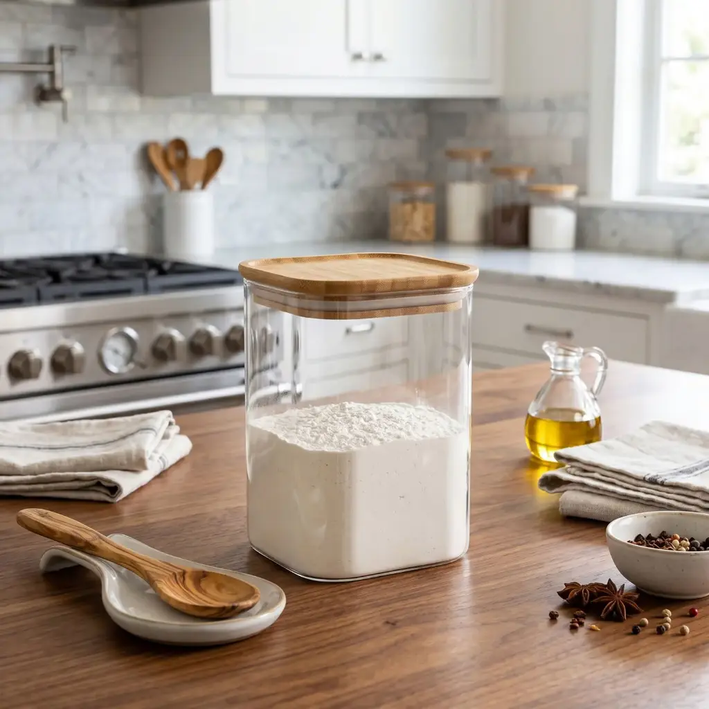 360 HOME GLASS JAR WITH COVER