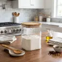 360 HOME GLASS JAR WITH COVER