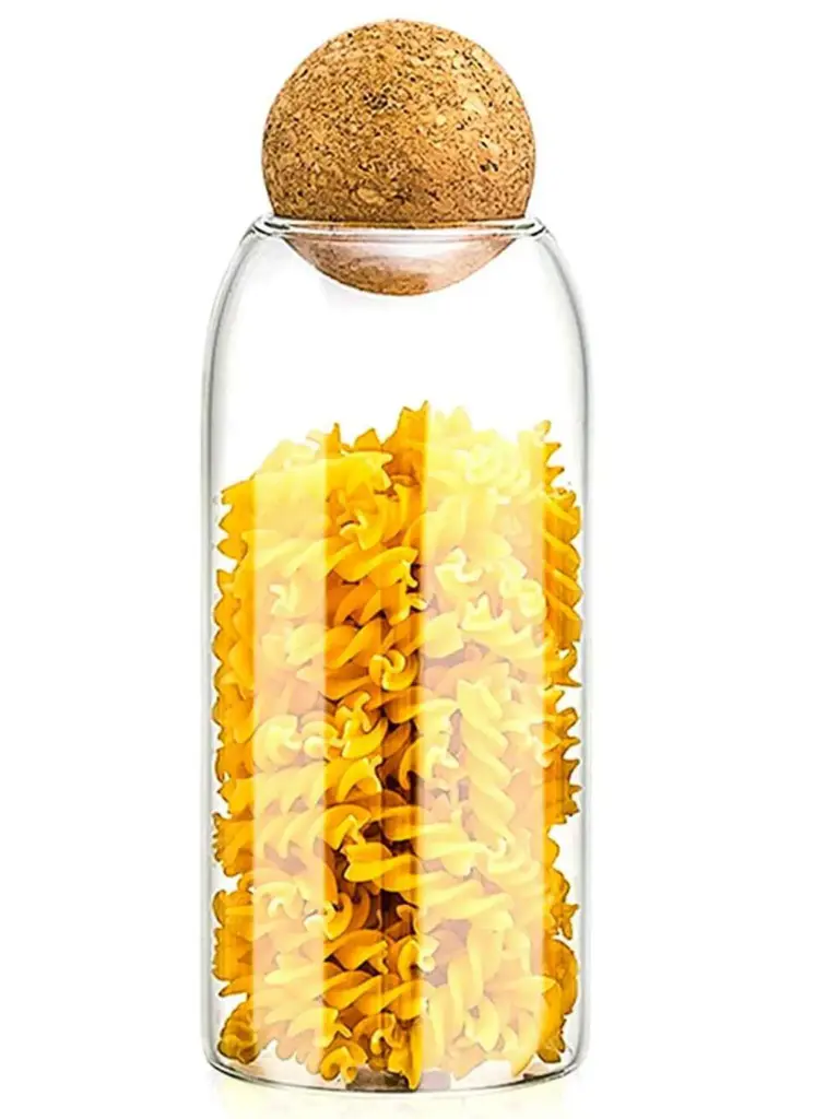 360 HOME GLASS JAR WITH COVER