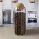 360 HOME GLASS JAR WITH COVER