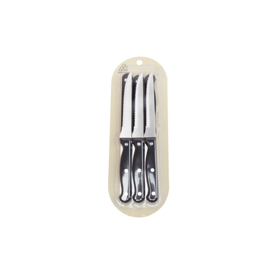 360 HOME STEAK KNIVES 
SET 6PCS
SS2CR14 1.2MM PP