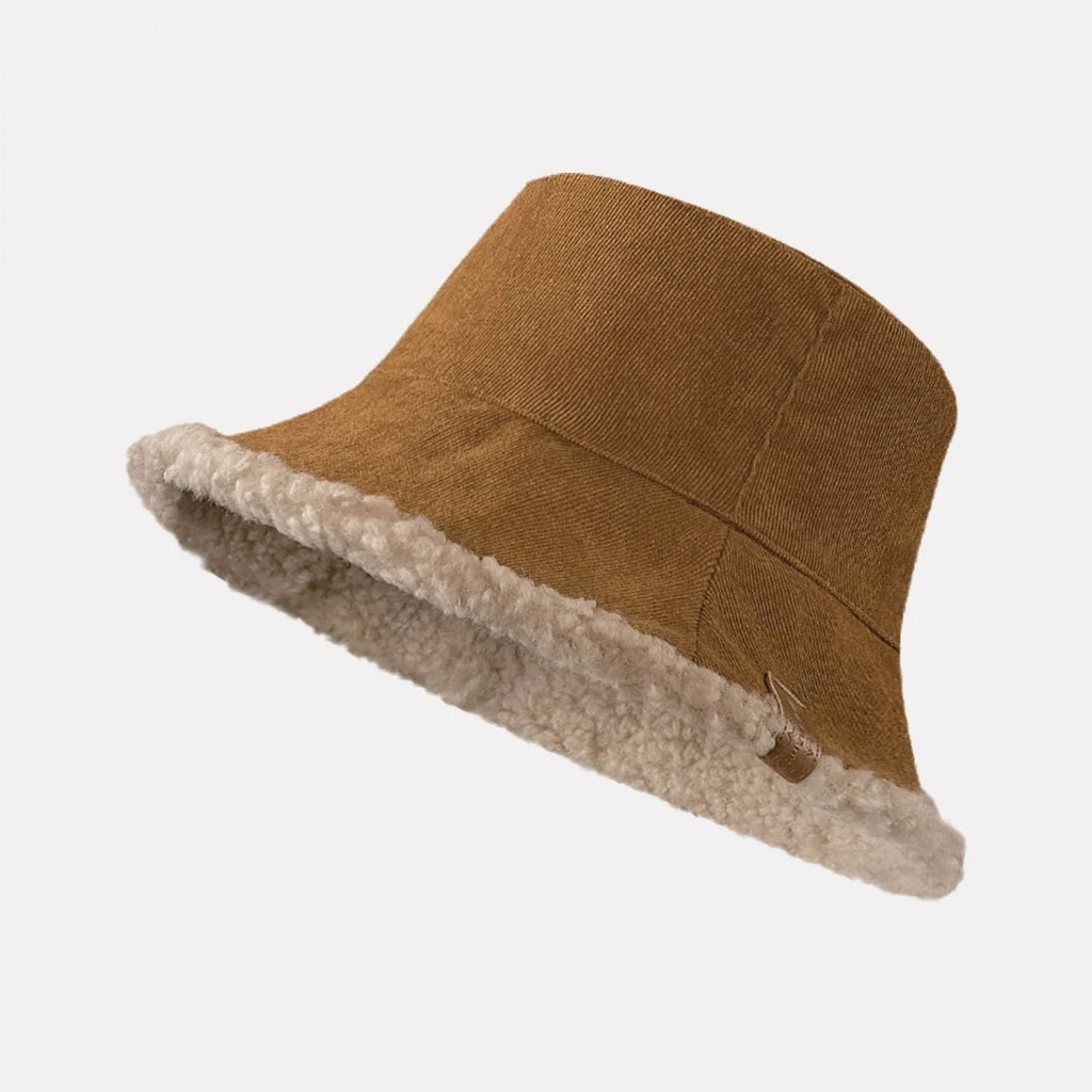 360 COTTON BUCKET HAT WOMAN FLEECE LINING